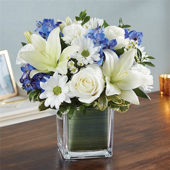 Healing Tears Blue & White