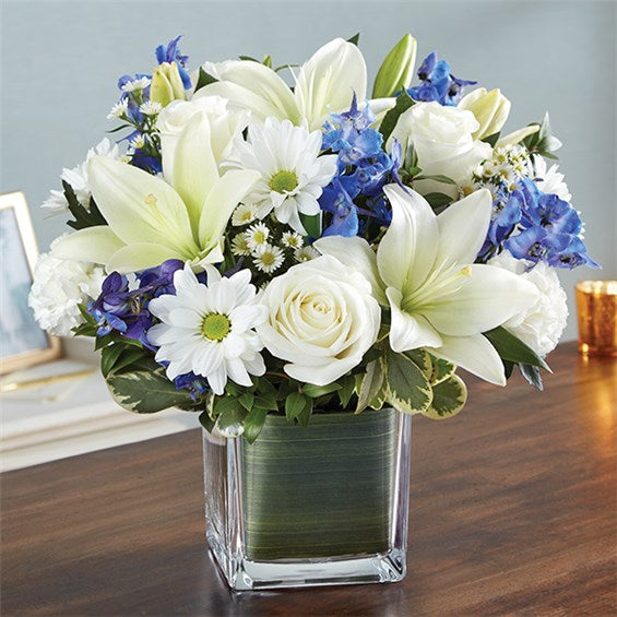 Healing Tears Blue & White – L & G FLOWER SHOP, Las Vegas NV