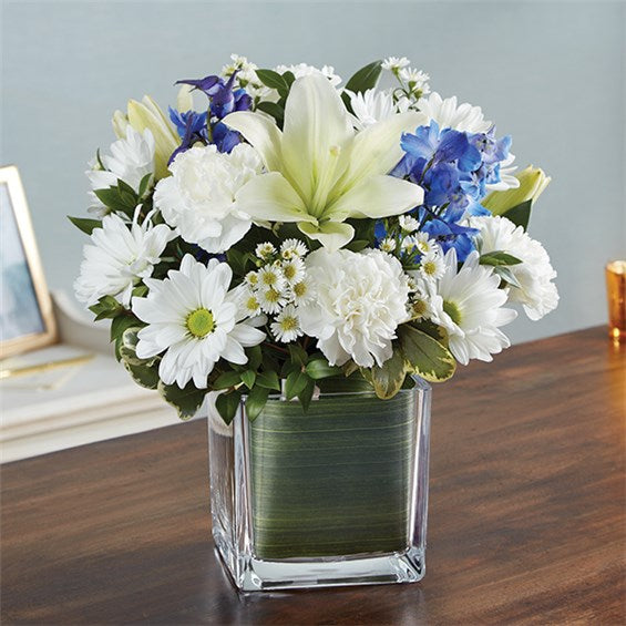 Healing Tears Blue & White