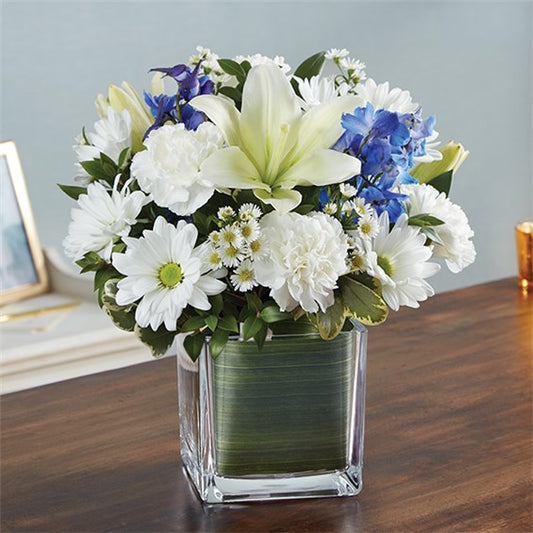 Healing Tears Blue & White