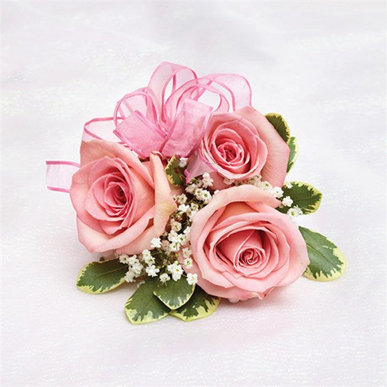 Pink Rose Corsage – L & G FLOWER SHOP, Las Vegas NV
