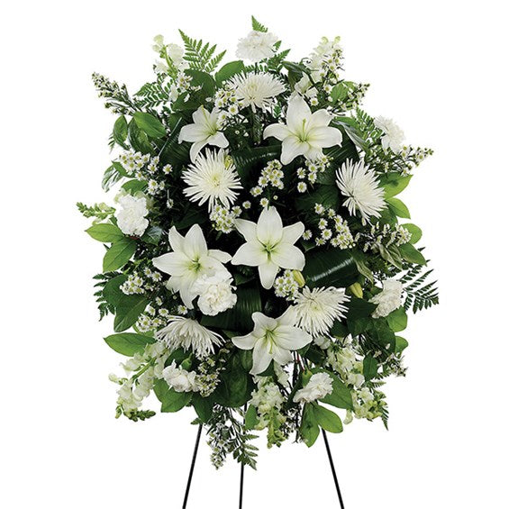 White Standing Spray
