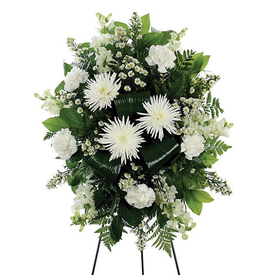 White Standing Spray