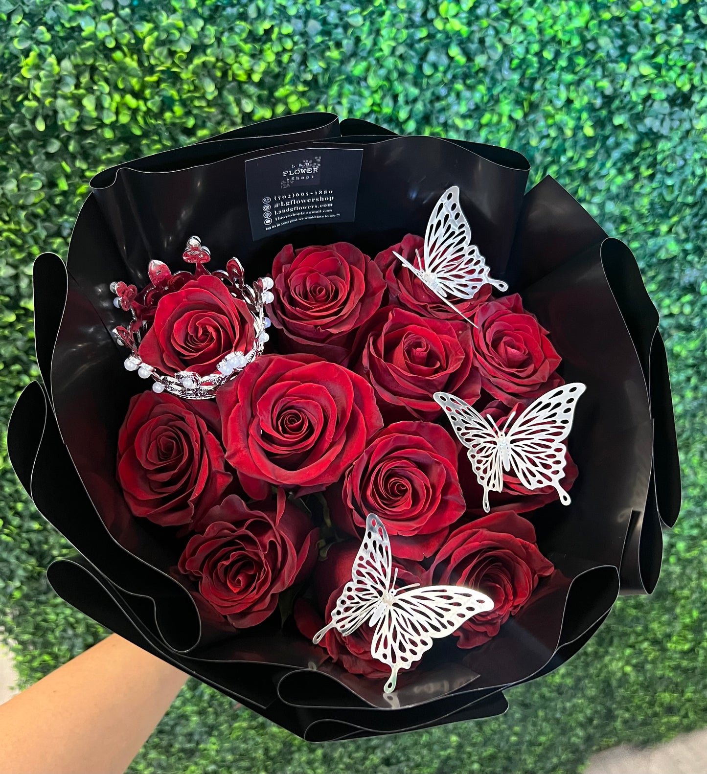 12 Rose Classic Love Bouquet – L & G FLOWER SHOP, Las Vegas NV