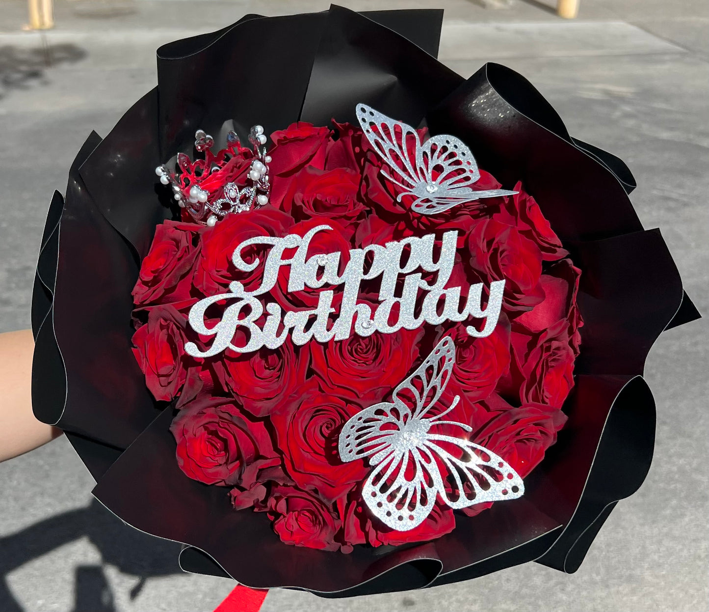 24 Red Rose Birthday Bouquet – L & G FLOWER SHOP, Las Vegas NV