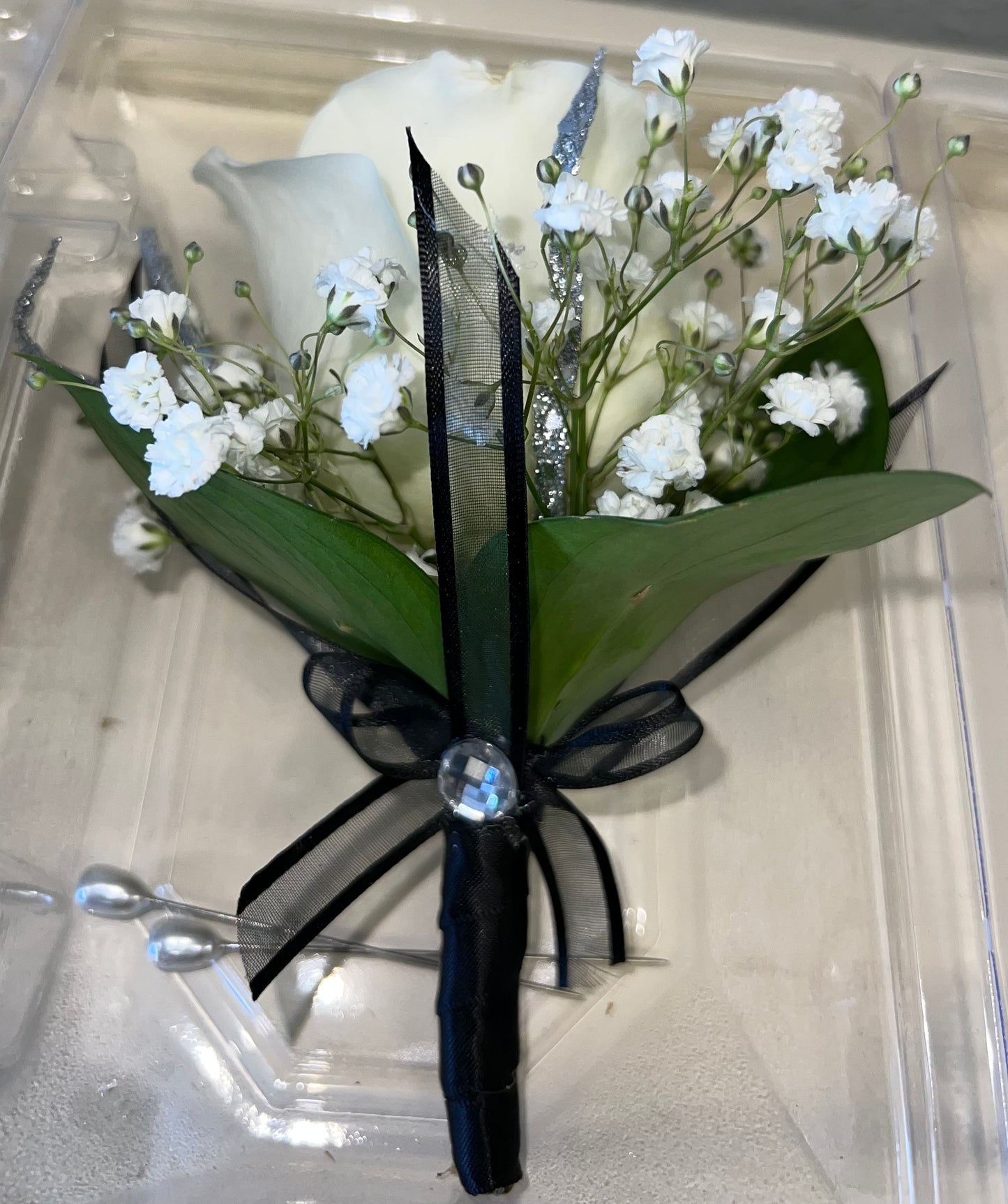 White Rose Boutonniere