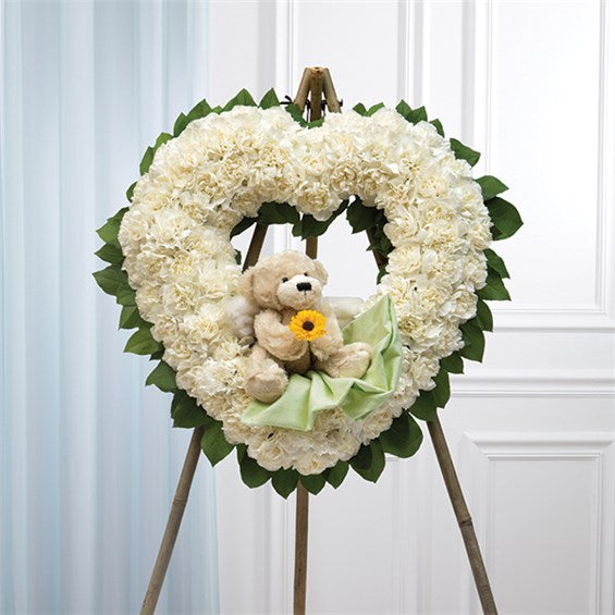Infant Heart Wreath – L & G FLOWER SHOP, Las Vegas NV