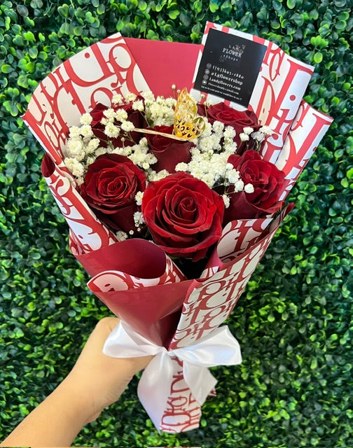 6 red rose mini bouquet – L & G FLOWER SHOP, Las Vegas NV