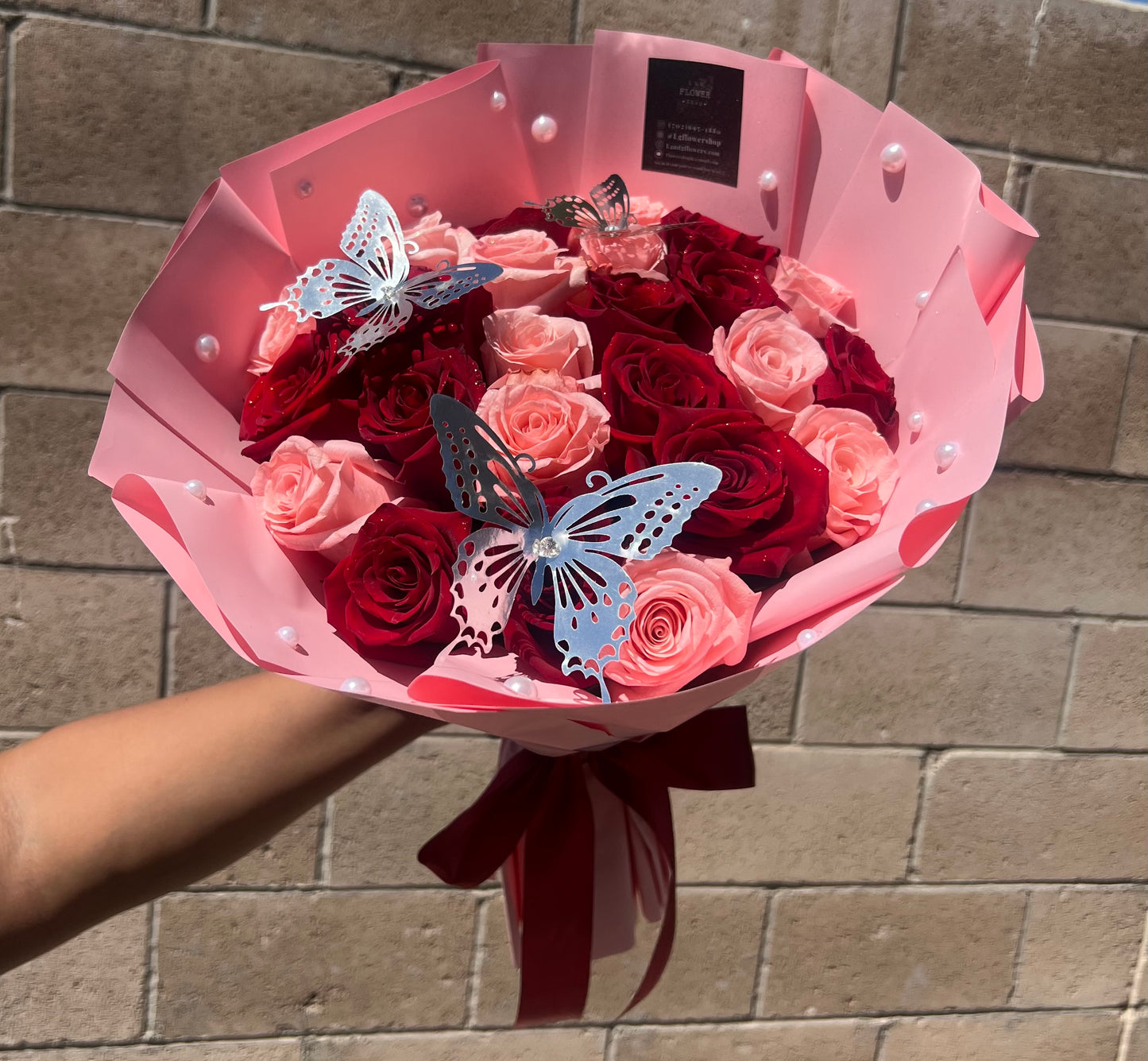 24 Rose Fresita Bouquet – L & G FLOWER SHOP, Las Vegas NV