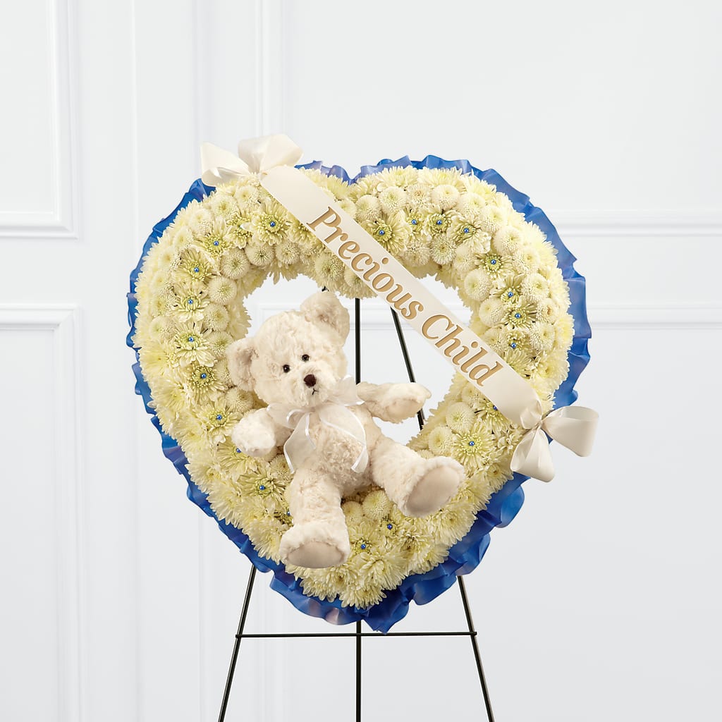 Precious Child Standing Heart – L & G FLOWER SHOP, Las Vegas NV