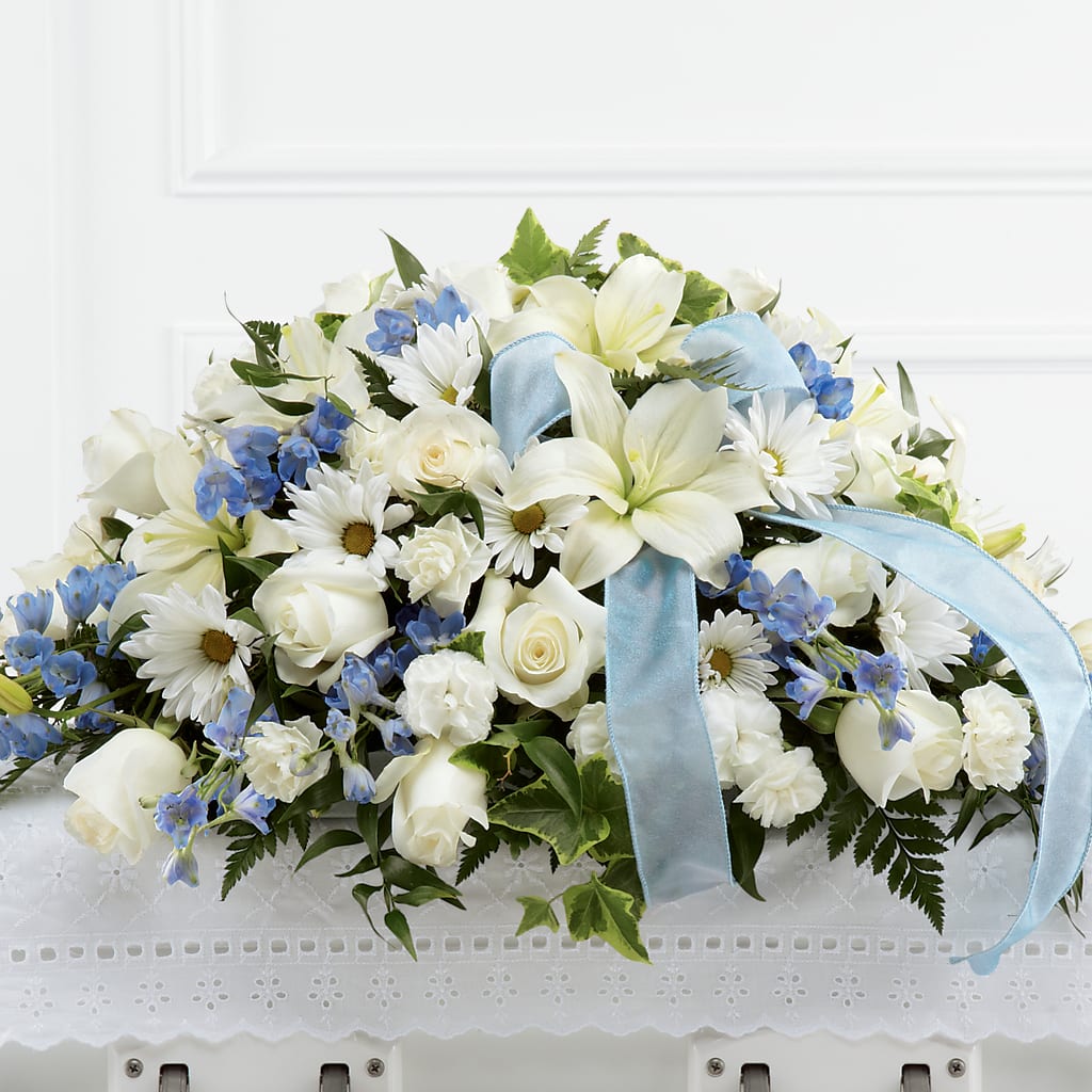 Tender Treasure Casket Spray – L & G FLOWER SHOP, Las Vegas NV