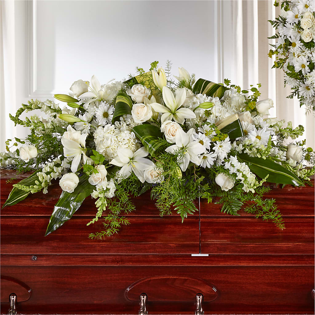Abundance Casket Spray – L & G FLOWER SHOP, Las Vegas NV