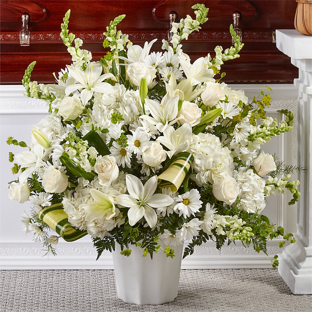 Thoughts of Tranquility Floor Basket – L & G FLOWER SHOP, Las Vegas NV