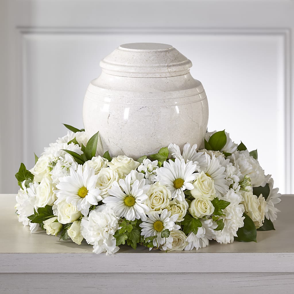 Ivory Gardens Cremation Adornment – L & G FLOWER SHOP, Las Vegas NV