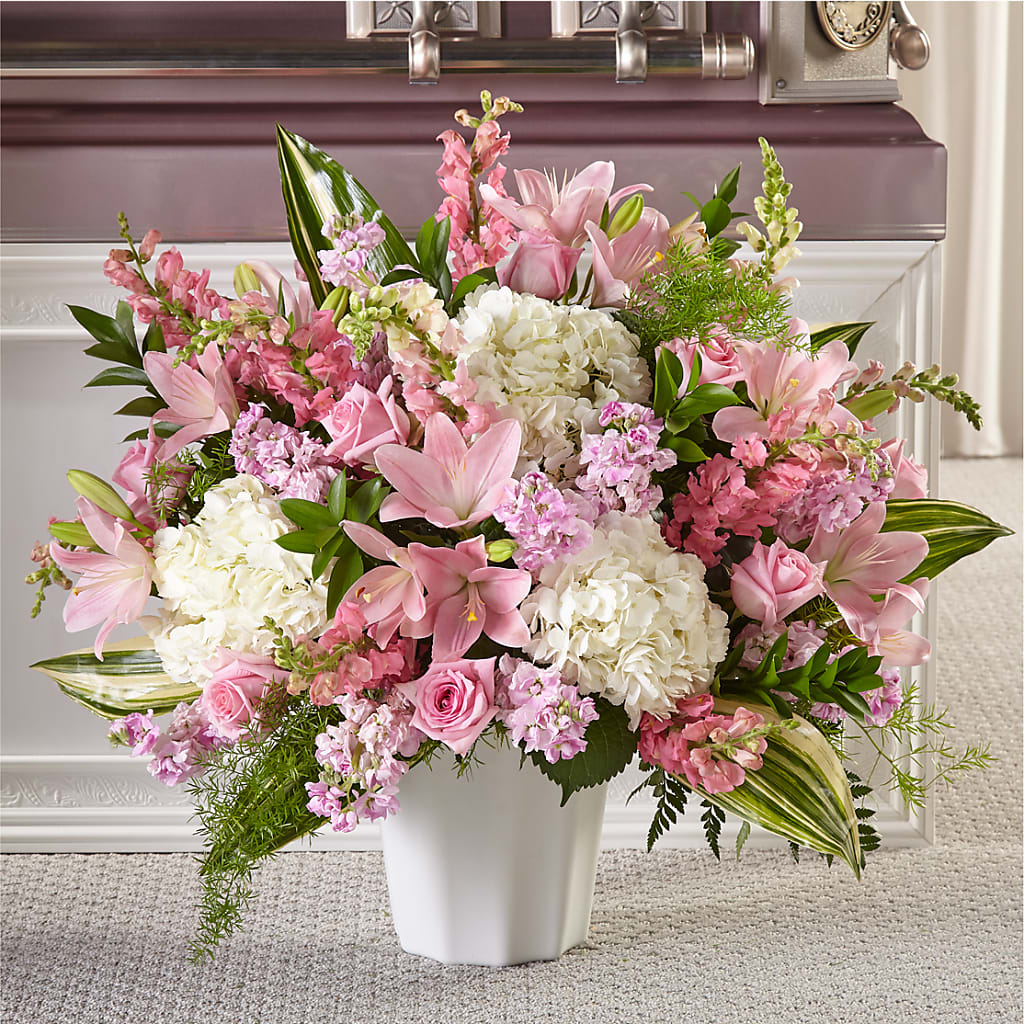 Simply Serene Floor Basket – L & G FLOWER SHOP, Las Vegas NV