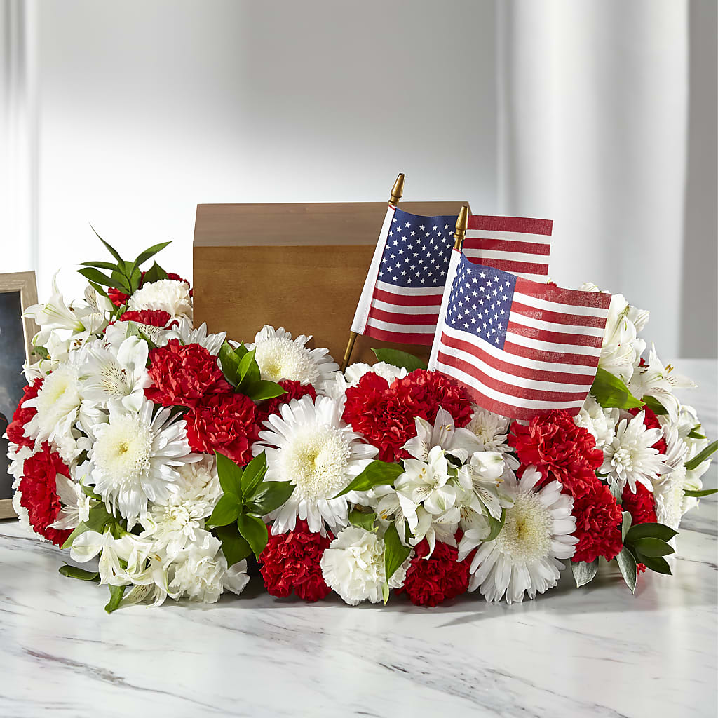 Spirit of Patriotism Cremation Adornment – L & G FLOWER SHOP, Las Vegas NV