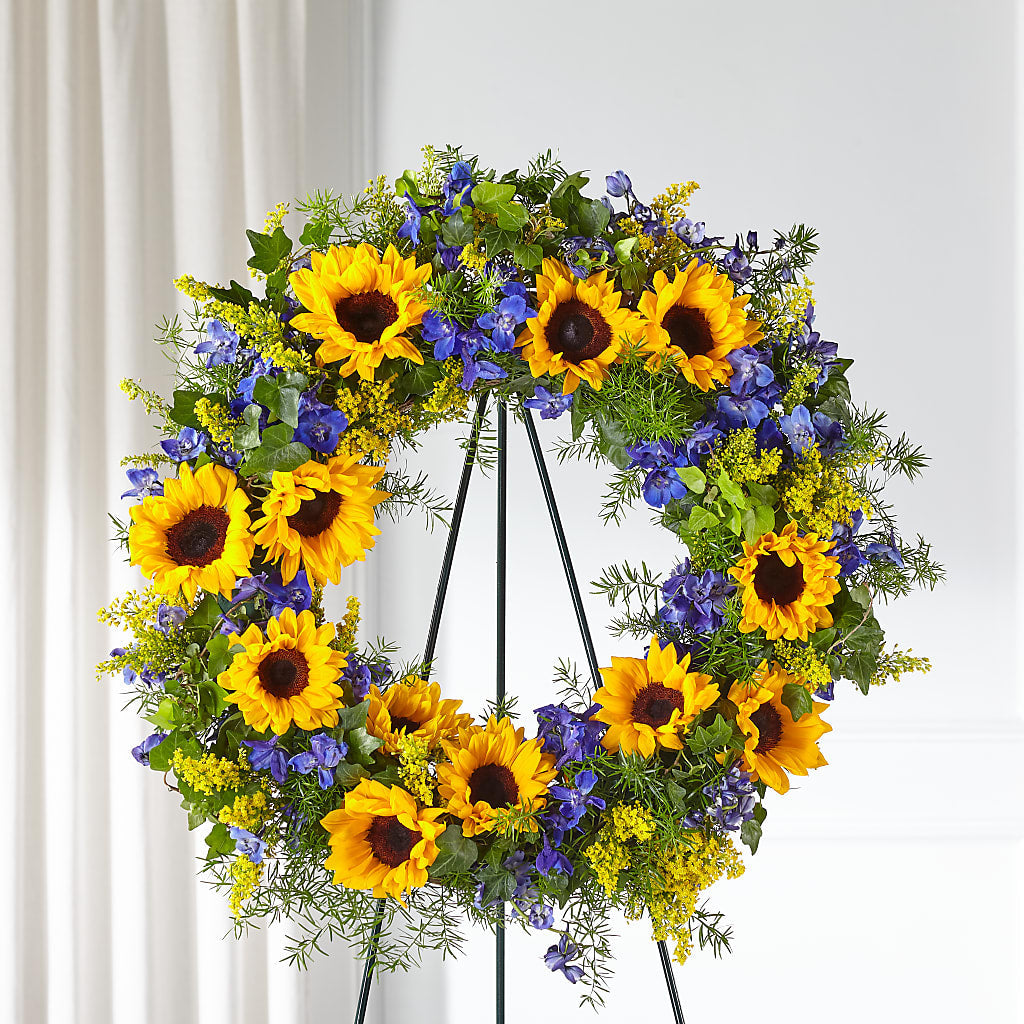 Bright Rays Wreath – L & G FLOWER SHOP, Las Vegas NV