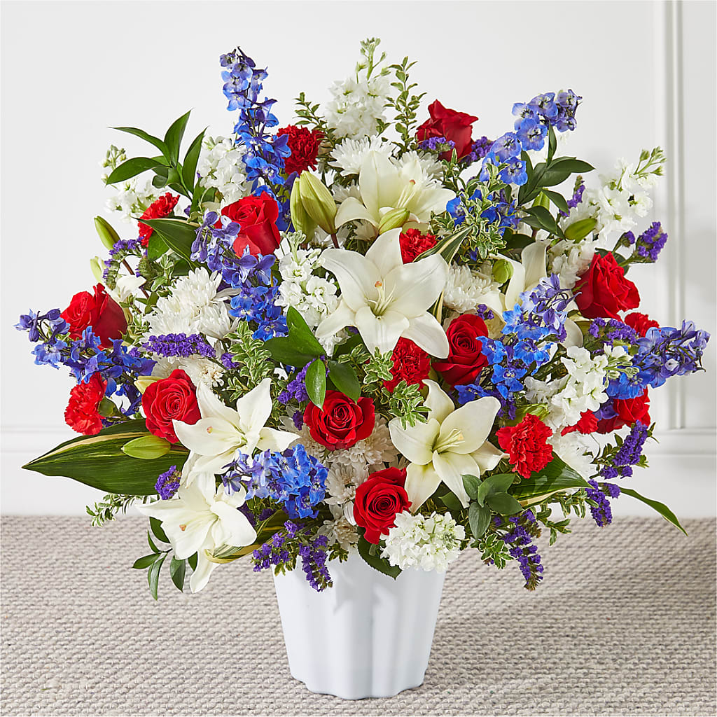 Consoled Floor Basket – L & G FLOWER SHOP, Las Vegas NV