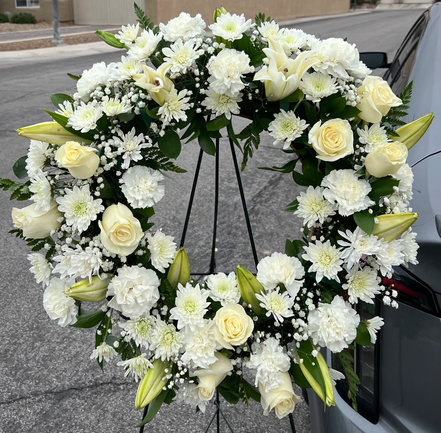 Serenity Wreath – L & G FLOWER SHOP, Las Vegas NV