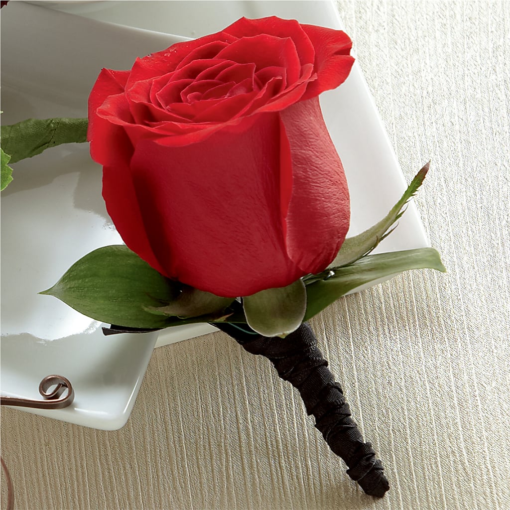 Red Rose Boutonniere – L & G FLOWER SHOP, Las Vegas NV