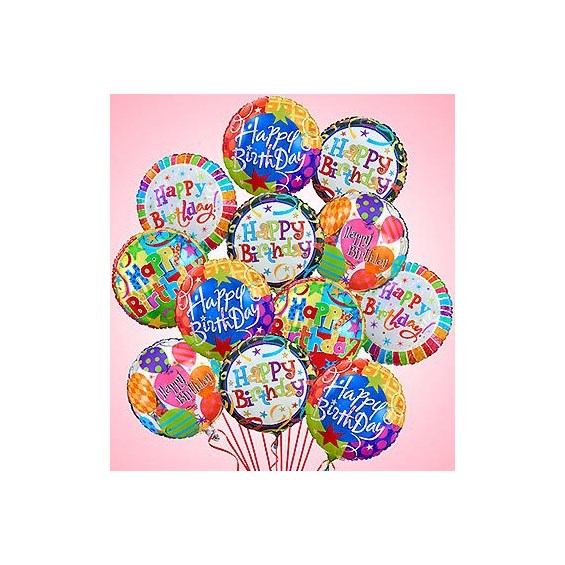 Air-Arrangement Happy Birthday Balloons