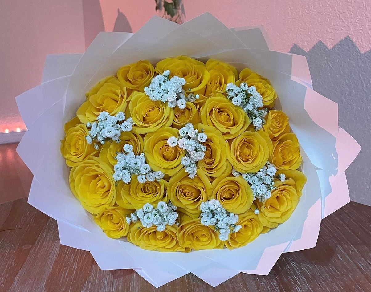 24 Yellow Rose Bouquet