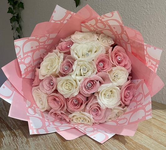 24 Rose Dior in My Heart Bouquet