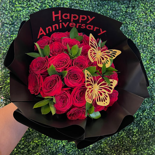 24 Rose Happy Anniversary Bouquet