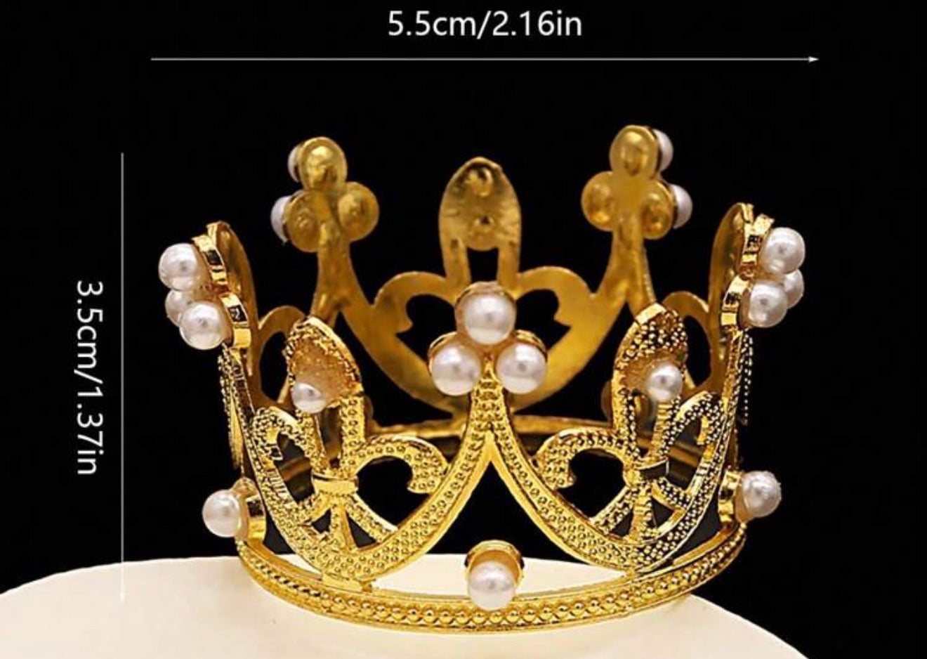mini gold crown